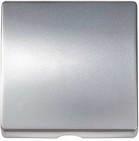 Лицевая панель Simon82 для вывода кабеля алюминий картинка